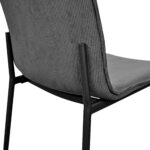 TERRY Velvet Grey Chair - Image 10