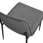 TERRY Velvet Grey Chair - Image 11
