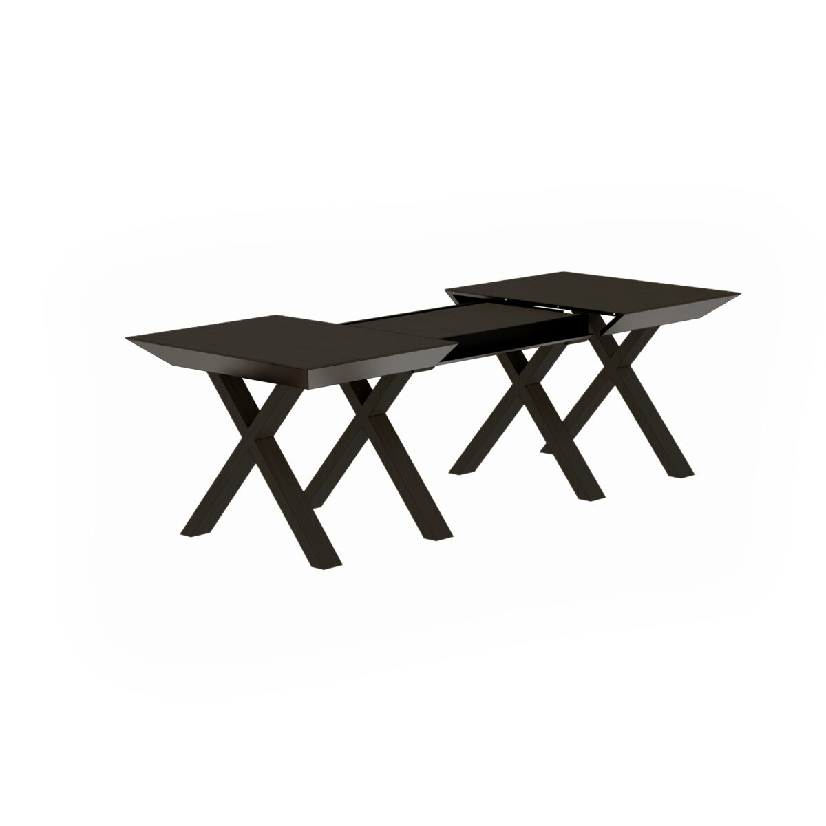 Extendable Table Madrid Black Top + Black Legs - Image 2