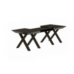 Extendable Table Madrid Black Top + Black Legs - Image 2