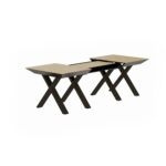 Extendable Table Madrid Natural Wood + Black Legs - Image 2