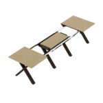 Extendable Table Madrid Natural Wood + Black Legs - Image 3