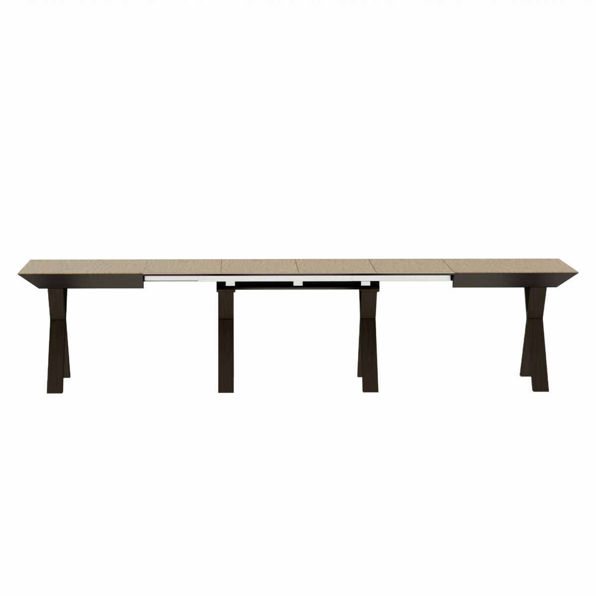 Extendable Table Madrid Natural Wood + Black Legs - Image 5