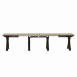 Extendable Table Madrid Natural Wood + Black Legs - Image 5