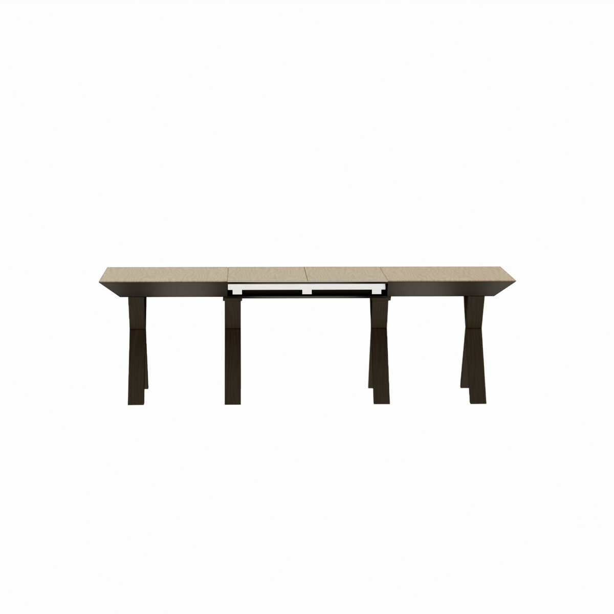 Extendable Table Madrid Natural Wood + Black Legs - Image 6