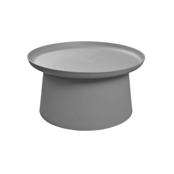 DORIS Big Grey Table Discover the DORIS Big Grey table, an elegant and practical piece of furniture, ideal for coffee, office, garden, or living room use. With a modern design, refined colors, and a generous diameter of 70 cm, it adds style and versatility to any space.