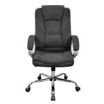 Office Armchair BX-3177 Black Fabric - Image 2
