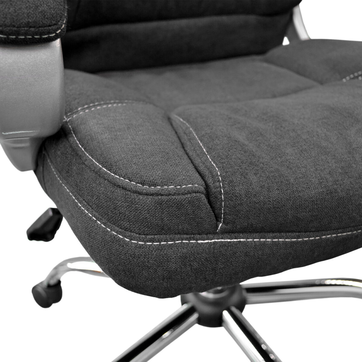 Office Armchair BX-3177 Black Fabric - Image 5