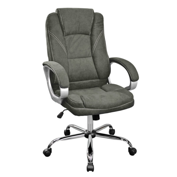 Офисное кресло BX-3177 Grey ткань Удобное офисное кресло BX-3177 Grey с качественной текстильной обивкой и прочным основанием из хромированной стали. Регулируемая высота и угол наклона для максимального комфорта. Идеально для дома и офиса! Размеры: 63x70 см, высота 112-122 см. Максимальная нагрузка 120 кг.