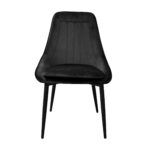FLORIDA Black Chair (Hlr66) Velvet - Image 4