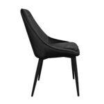 FLORIDA Black Chair (Hlr66) Velvet - Image 5