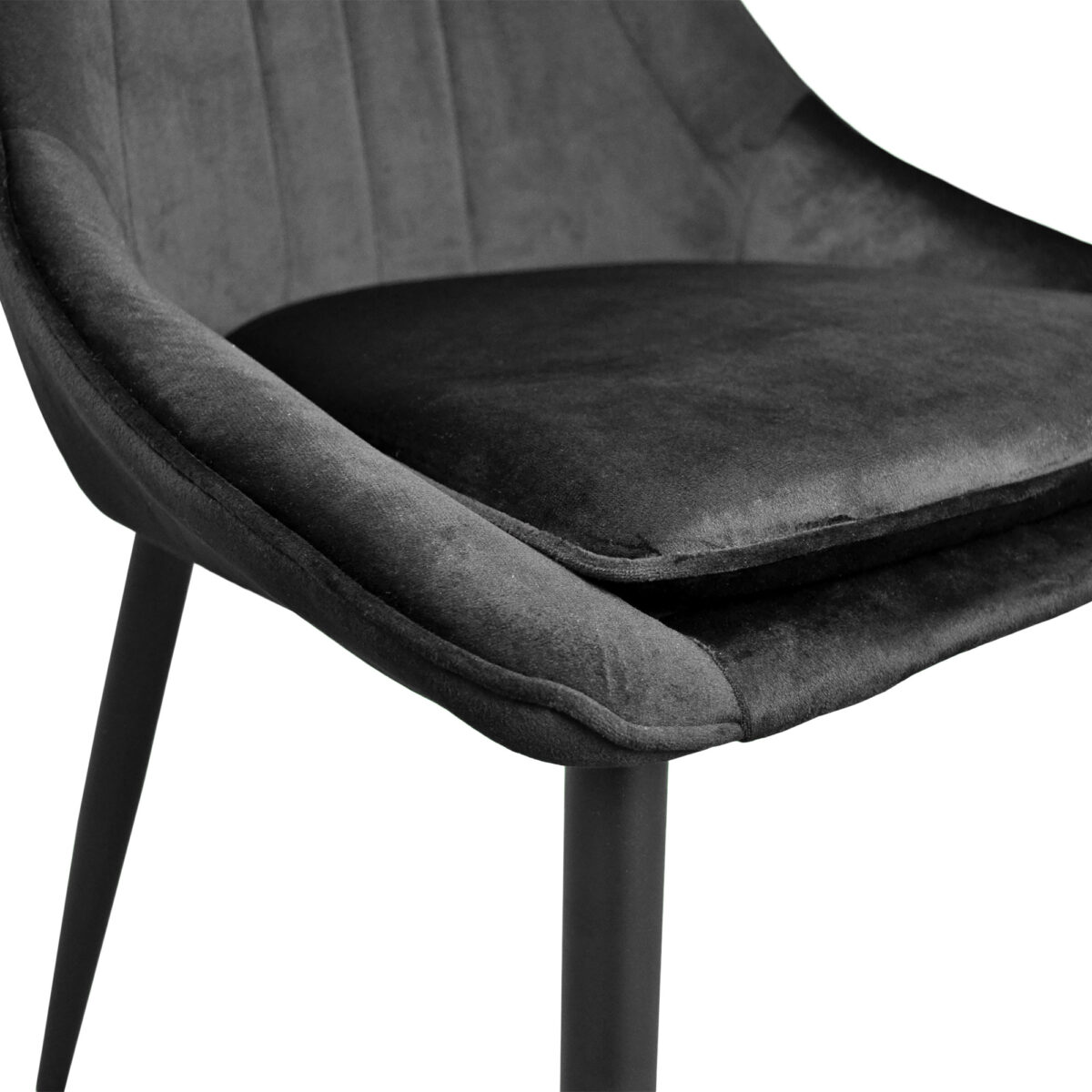 Scaun FLORIDA Black (HLR66) Catifea - imagine 7