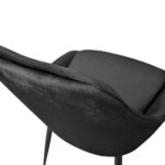 FLORIDA Black Chair (Hlr66) Velvet - Image 9