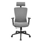 Office Armchair ORCO PLUS Grey Fabric - Image 2
