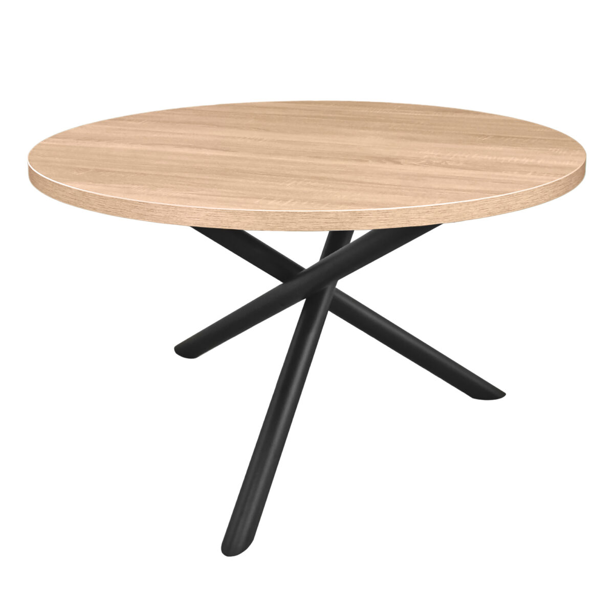 TRENTO Table Sonoma Ø1200 Discover the TRENTO Sonoma kitchen table Ø1200, an elegant and functional element for any modern kitchen. With a refined design, a structure made of painted metal, and a 36 mm melamine board, this table offers durability and stability. Transform your kitchen into a welcoming space!