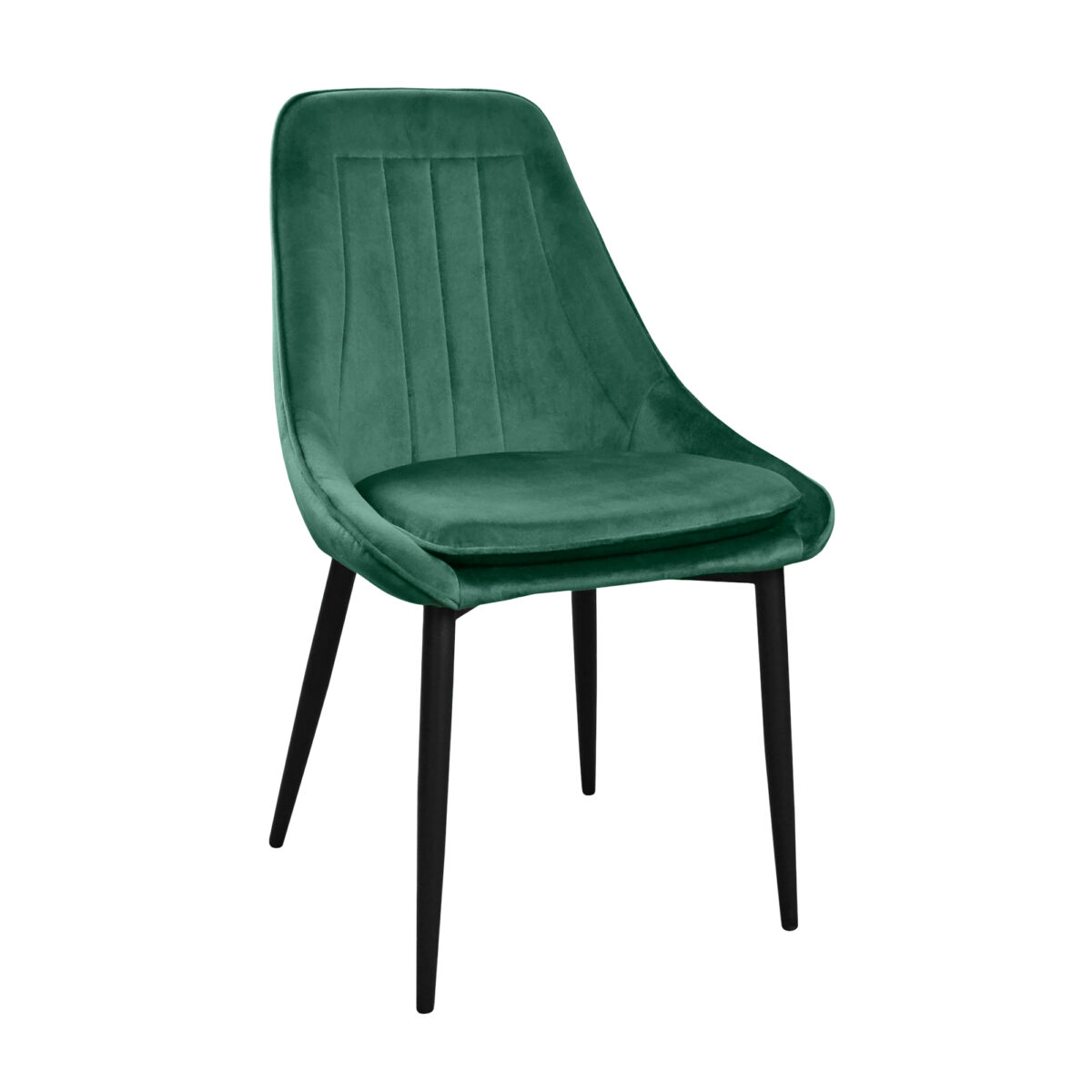 Scaun FLORIDA Dark Green (HLR57) Catifea Descoperă scaunul de bucătărie FLORIDA Dark Green, confecționat din catifea de lux. Cu un design elegant și confortabil, acest scaun din placaj și metal oferă stabilitate pe termen lung. Adaugă un aer sofisticat bucătăriei tale! Ideal pentru mese relaxante.
