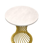 Coffee Table FELICIA Silk + Golden Legs H58 - Image 8