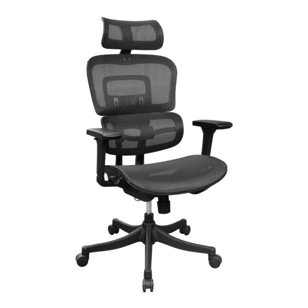 EMBER Black Office Armchair Discover the EMBER Black Office Chair, an ideal combination of modern design and advanced comfort. Featuring ergonomic characteristics such as 3D armrests and adjustable lumbar support, this chair offers elegance and efficiency for your office or home. Perfect for intensive use!