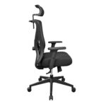 Office Armchair ORCO PLUS Black Fabric - Image 3