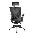 Office Armchair ORCO PLUS Black Fabric - Image 4