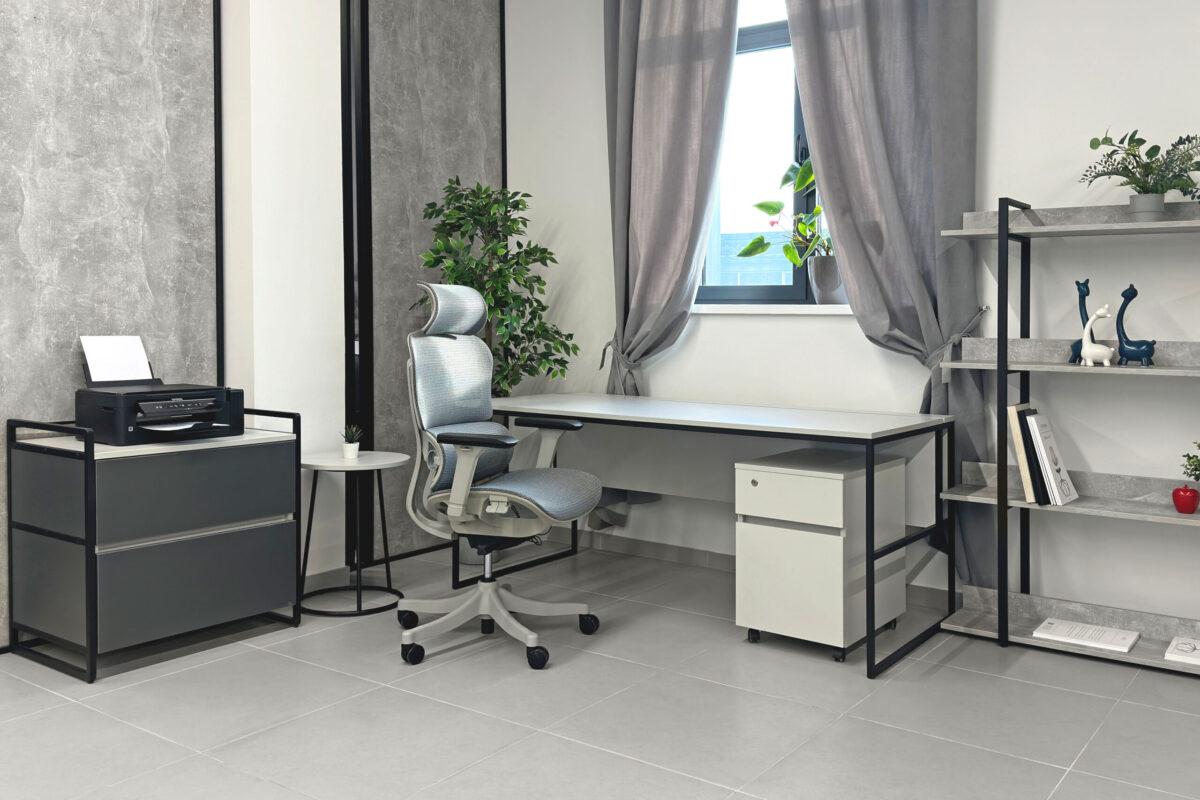 DELANO Grey Office Chair - Image 2