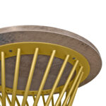 Coffee Table FELICIA Colonial + Golden Leg H58 - Image 9