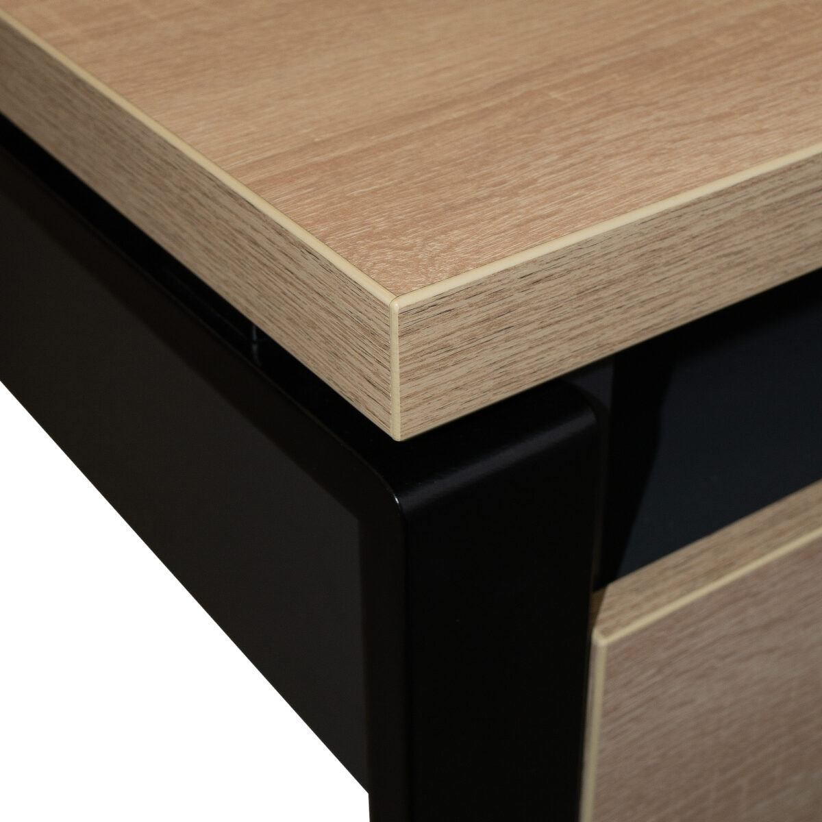 Desk Table B-140 with Drawer Sonoma/Black - Image 3