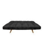LM-58 Black Velvet Extendable Sofa - Image 5