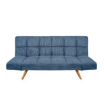 LM-58 Blue Velvet Extendable Sofa Discover the LM-58 Blue Velvet sofa bed, perfect for modern offices. Comfort and style blend perfectly with its elegant design and quality materials, such as wood and velvet. Transform your space with this multifunctional piece!