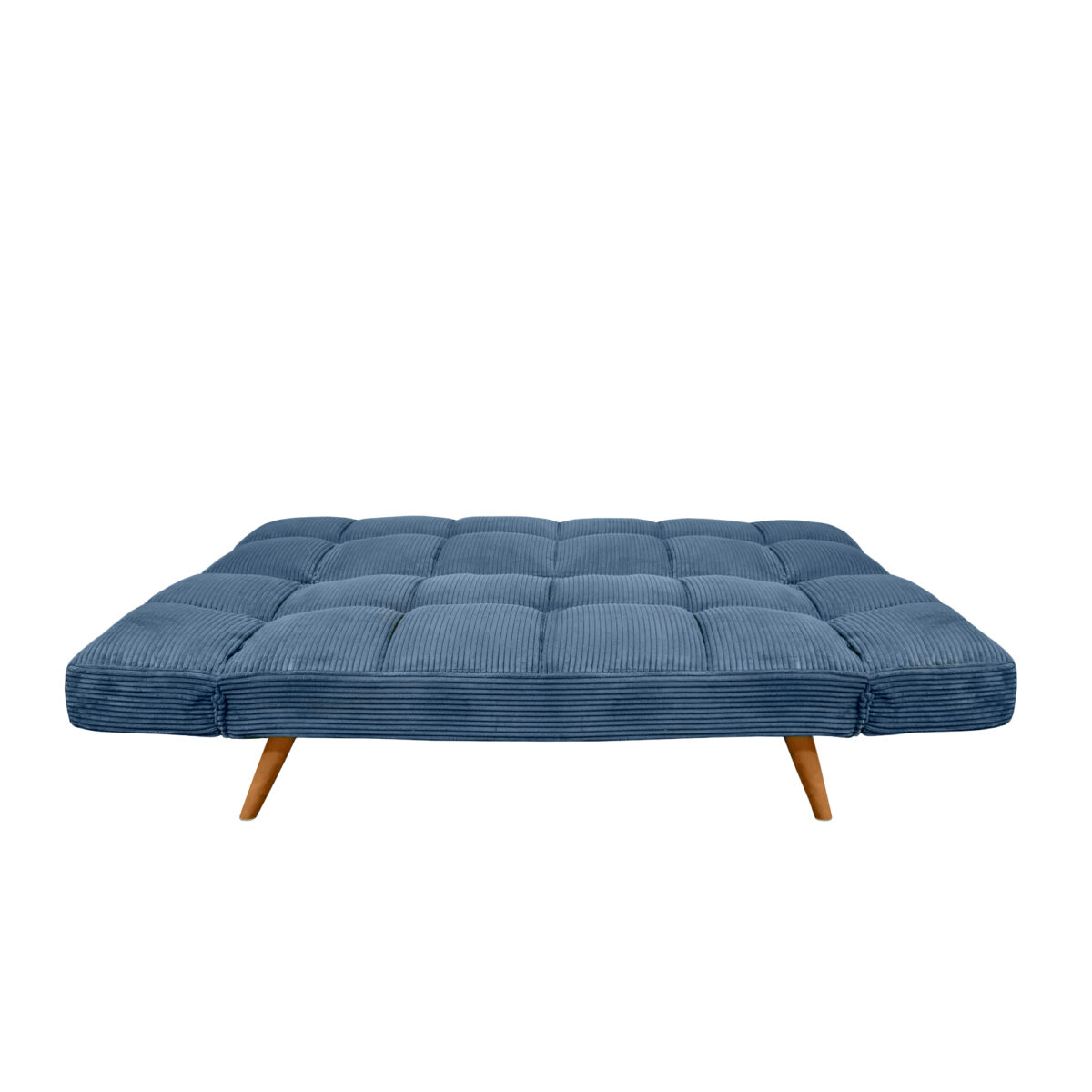 LM-58 Blue Velvet Extendable Sofa - Image 5