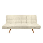 Extensible Sofa LM-58 White Velvet Discover the LM-58 extendable sofa in White Velvet, ideal for a modern office or living room. Comfortable and elegant, it easily transforms into a bed. With a wooden foundation and high-quality upholstery, it offers a contemporary design and exceptional durability. Choose versatility and style!