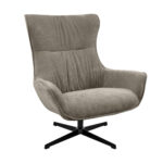 TWIST Armchair Brown Discover the TWIST Brown armchair, a perfect blend of elegance and functionality. With a sophisticated design, brown velvet upholstery, and a 360° rotating mechanism, this armchair adds style and comfort to any interior. Choose to transform your living space!
