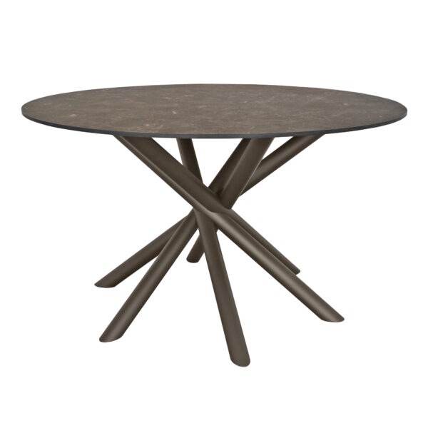 COLOMBIA HPL Table Ø1300 Discover the COLOMBIA HPL Ø1300 table, a perfect blend of utility and elegance. The 12 mm HPL tabletop is water-resistant and wear-resistant, making it ideal for daily use. With a modern design and long-term stability, this table is the perfect choice for kitchen furniture.