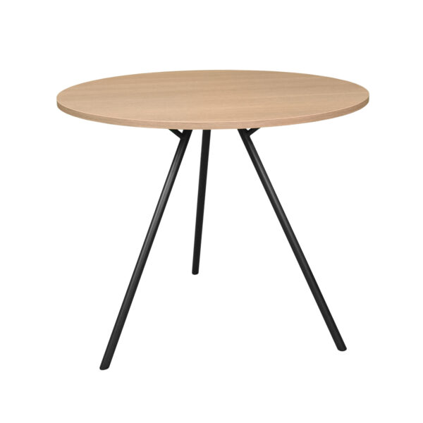 EASY Rondo Table Ø800 Discover the EASY Rondo Ø800 table, an elegant and practical choice for any kitchen or dining room. With a durable melamine chipboard top and a powder-coated metal frame, this table ensures durability and stability, making it ideal for enjoyable gatherings.