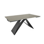 Extendable table T1030 Discover the extendable T1030 table, perfect for the kitchen! With an innovative design and a 10 mm ceramic top that is shock-resistant and heat-resistant, this table easily extends to accommodate 8-10 people. Easy to maintain, it is ideal for family gatherings!