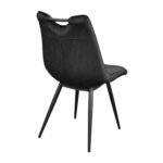 Comfort Chair Velvet Black HLR66 - Image 4