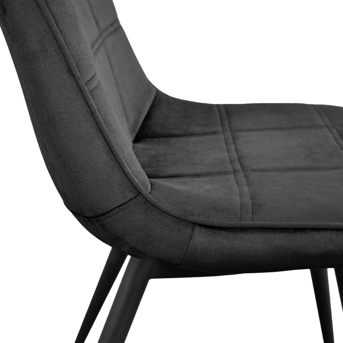 Comfort Chair Velvet Black HLR66 - Image 6