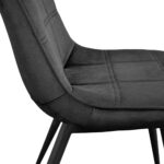 Comfort Chair Velvet Black HLR66 - Image 6