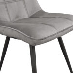 Chair CONFORT Velvet Grey HLR21 - Image 5