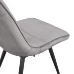 Chair CONFORT Velvet Grey HLR21 - Image 6