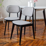 LULA Chair Fabric (Rush 93) + Black Legs - Image 3
