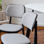 LULA Chair Fabric (Rush 93) + Black Legs - Image 4