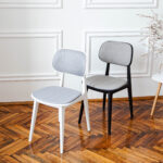 LULA Chair Fabric (Rush 93) + Black Legs - Image 5