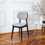 LULA Chair Fabric (Rush 93) + Black Legs - Image 6