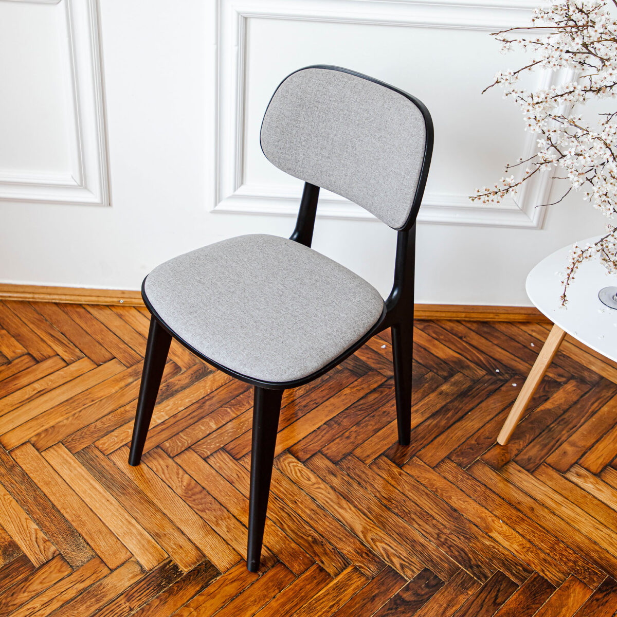 LULA Chair Fabric (Rush 93) + Black Legs - Image 8