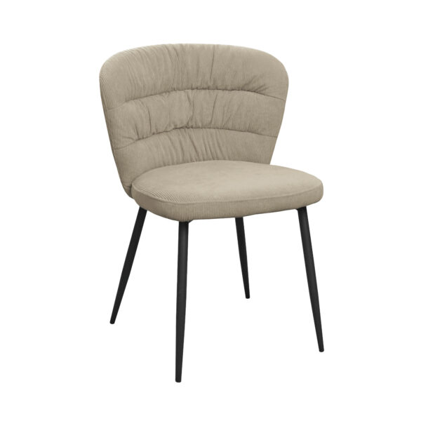 Beige Ladder Chair CY-05 Discover the comfort of the Escada Beige CY-05 chair, ideal for the kitchen! Upholstered in delicate velvet with durable metal legs, this chair offers stability and style. Perfect for any decor, its height of 48 cm ensures optimal comfort.