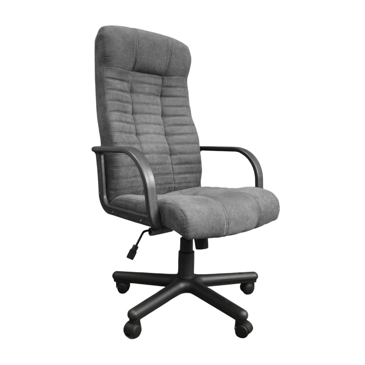 Office Armchair ATLANT BX Soro 95 Grey Discover the ATLANT BX Soro 95 office chair in gray, ideal for comfort and functionality. With an ergonomic design, star-shaped base, and sturdy plastic armrests, this chair offers durability and elegance. Perfect for any workspace!