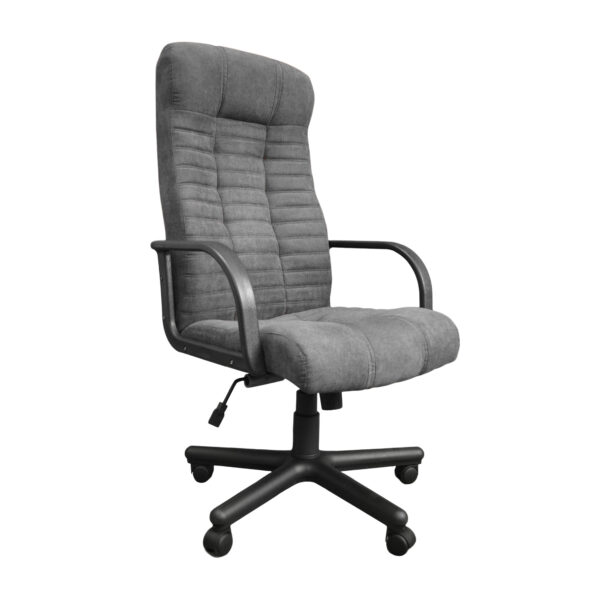 Office Armchair ATLANT BX Soro 95 Grey Discover the ATLANT BX Soro 95 office chair in gray, ideal for comfort and functionality. With an ergonomic design, star-shaped base, and sturdy plastic armrests, this chair offers durability and elegance. Perfect for any workspace!