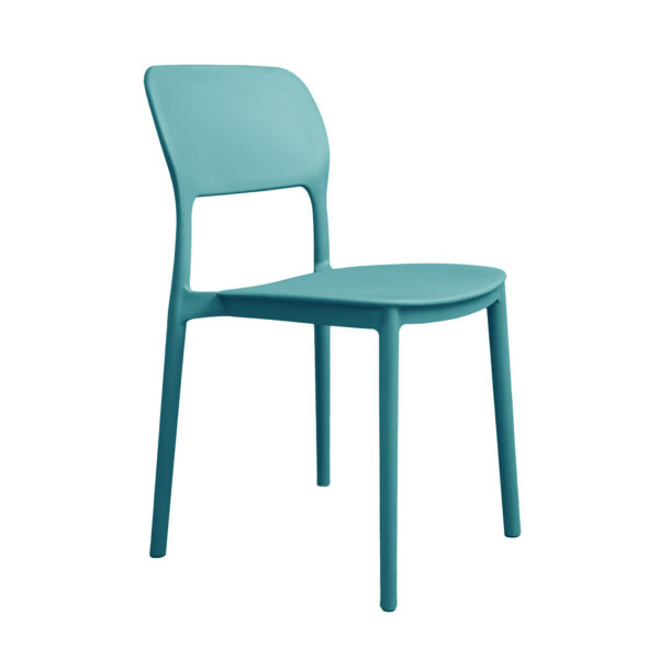 DODO Blue Chair Discover the DODO Blue chair, perfect for kitchen and garden furniture! Made from weather-resistant polypropylene, the chair offers versatility and can be stacked for your convenience. Its simple design blends seamlessly into any décor.