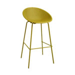 CASTOR Yellow Bar Stool Discover the CASTOR Yellow bar chair, perfect for any bar, kitchen, or terrace. Its modern design and vibrant color add a splash of color to your space. Ideal for the garden or any relaxation environment!